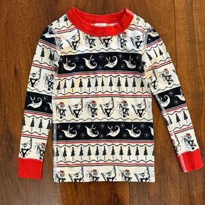 Hanna Andersson Disney Nightmare Before Christmas Pajama Top 150 US 4 Boy Girl